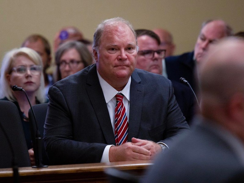 Michael Gableman and others seated at a meeting